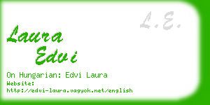 laura edvi business card